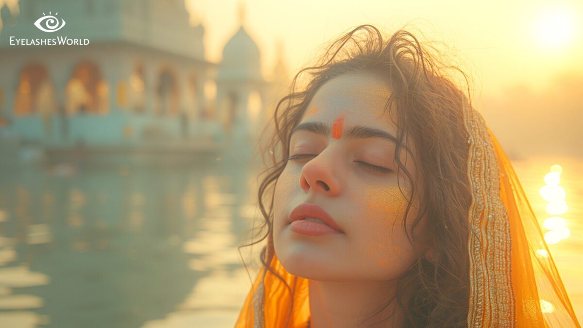 Natürliche Wimpern in Indien