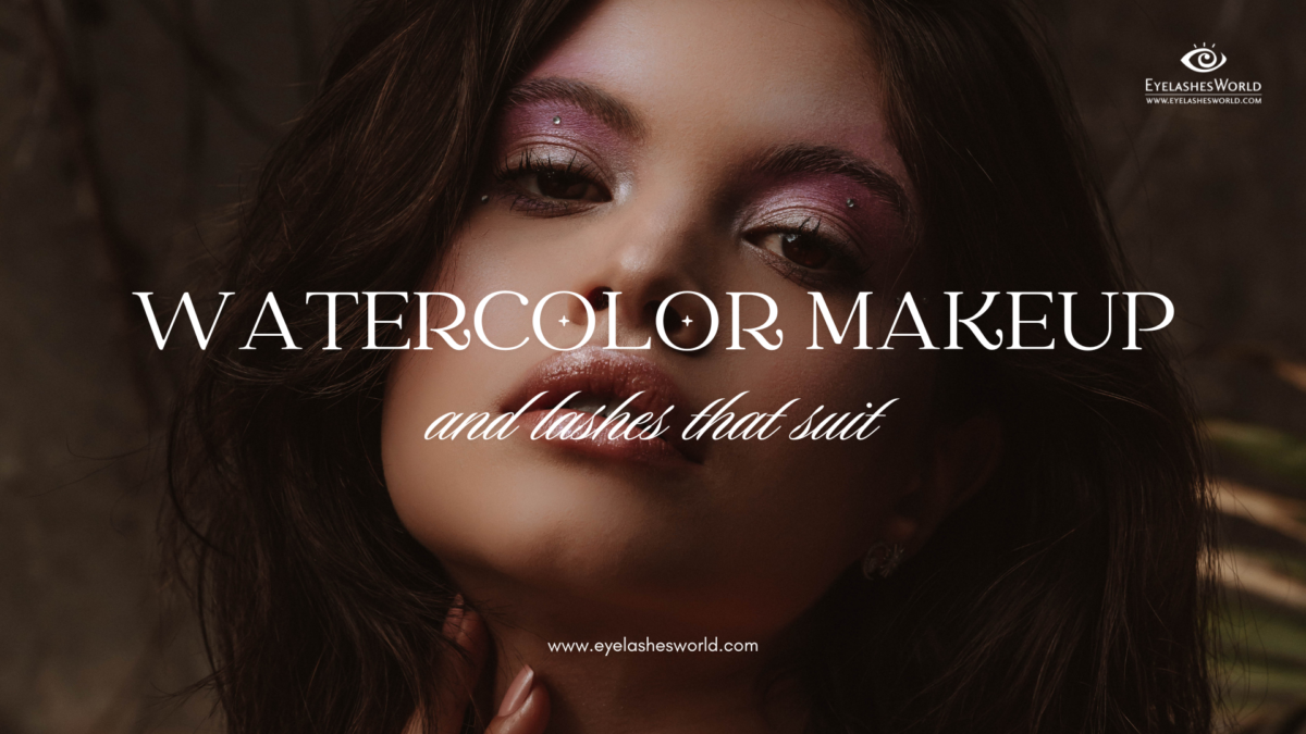 Aquarell-Make-up im Trend: Wimpernmarken müssen folgen!