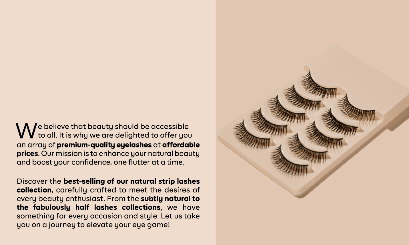 Explore Affordable Human Hair Strip Lashes at EyelashesWorld