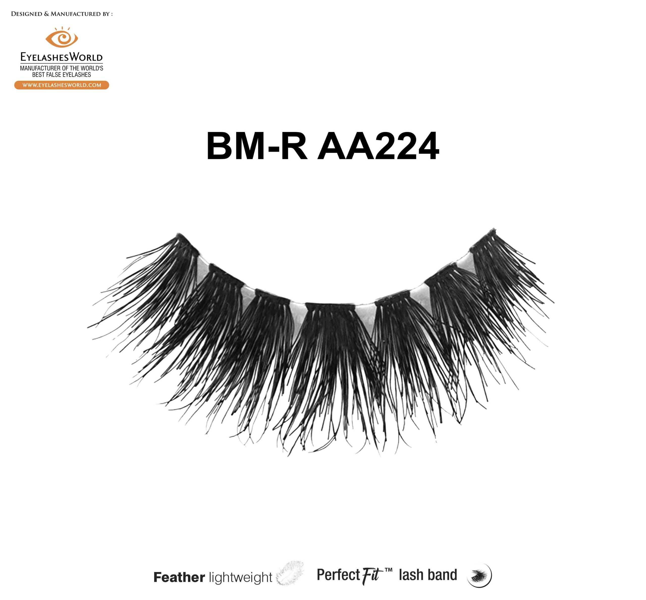 Explore the Elegance of BM-R AA224 Natural Strip Lashes