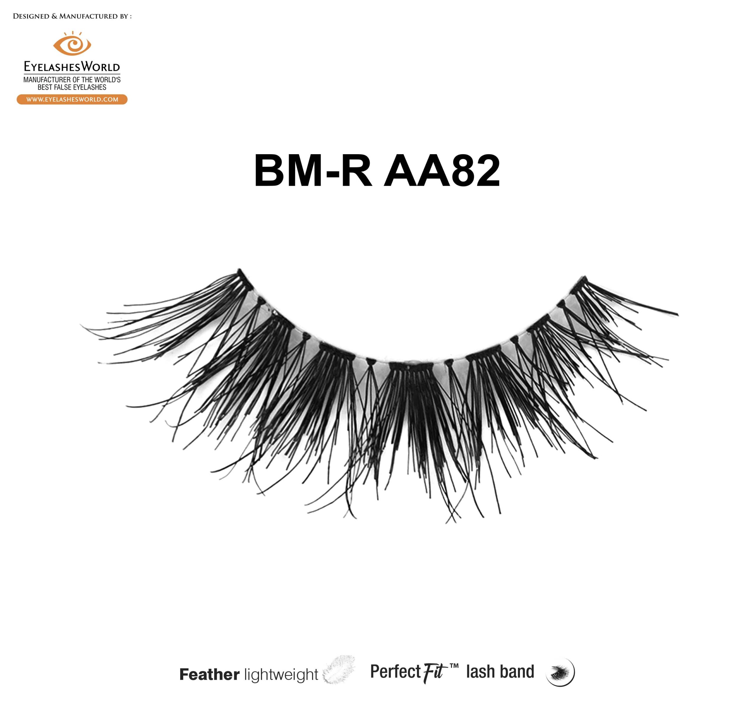 Explore the Elegance of BM-R AA82 Natural Strip Lashes