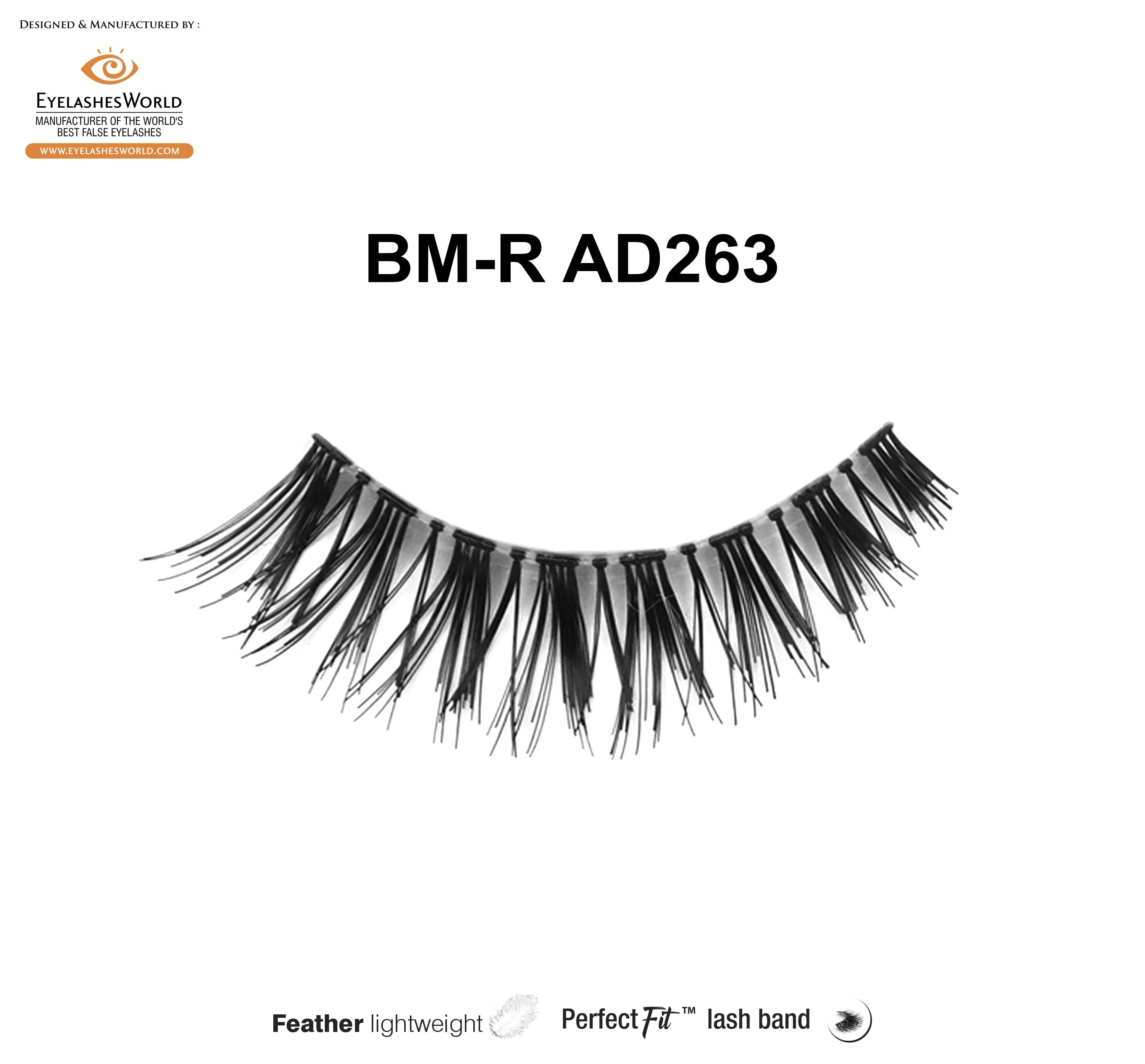 Explore the Elegance of BM-R AD263 Natural Strip Lashes