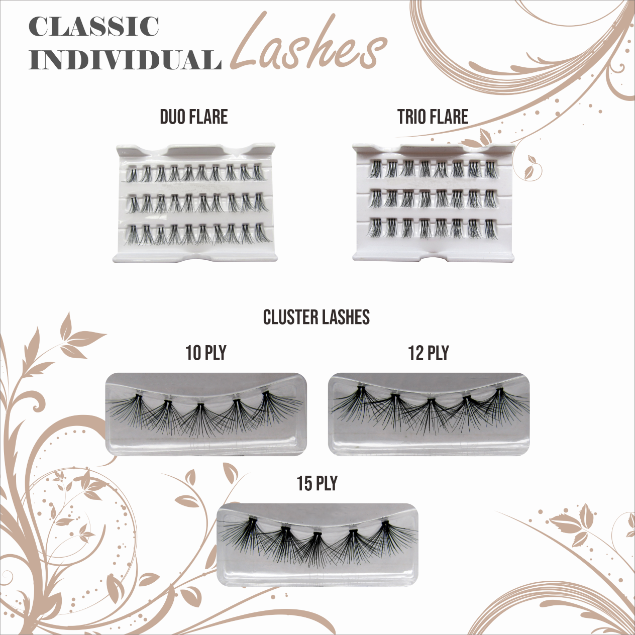 Explore Premium Classic Individual Lashes at EyelashesWorld