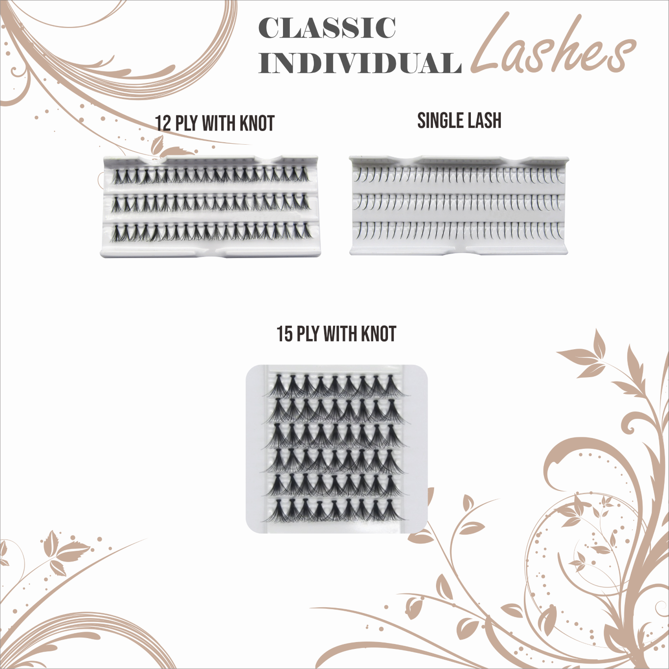 Explore Premium Classic Individual Lashes at EyelashesWorld