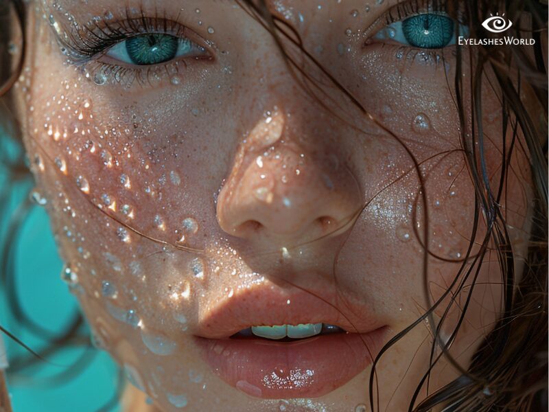 summer eye makeup wet look