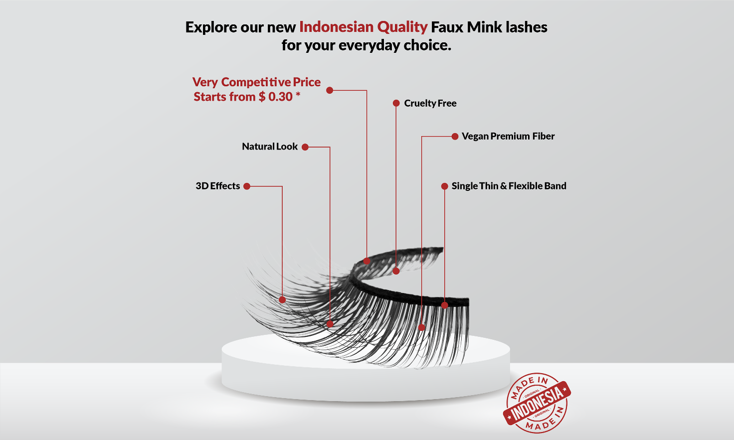 Explore Affordable Faux Mink Lashes at EyelashesWorld
